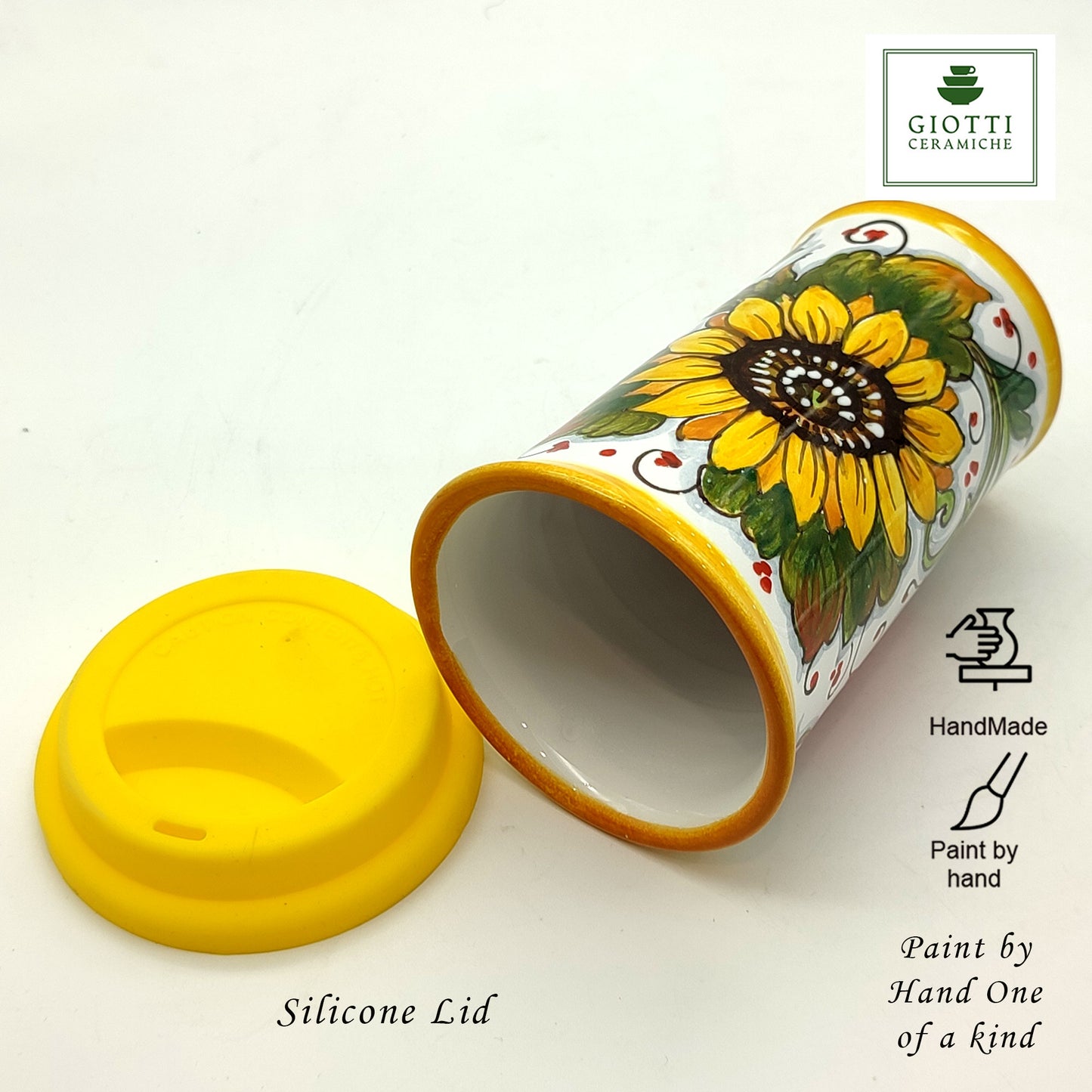 Girasoli e Papaveri Travel Coffee Cup