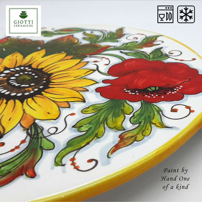 SunFlower and Poppies Cheese Board 26cm