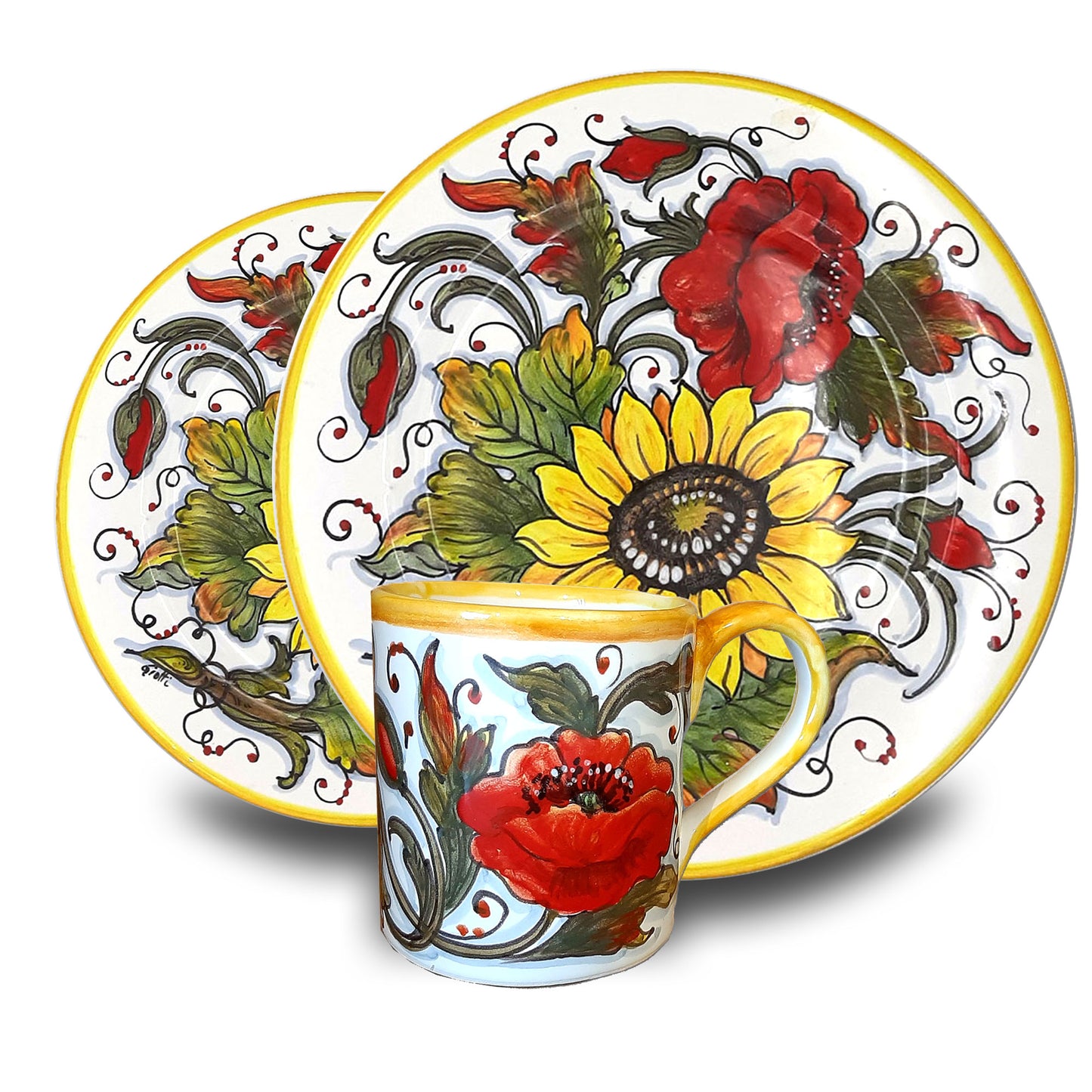 SunFlower and Poppies Set