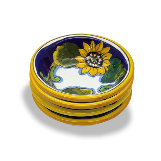 Tuscany SunFlower and Lemon Small Serving Bowls - Party Snack