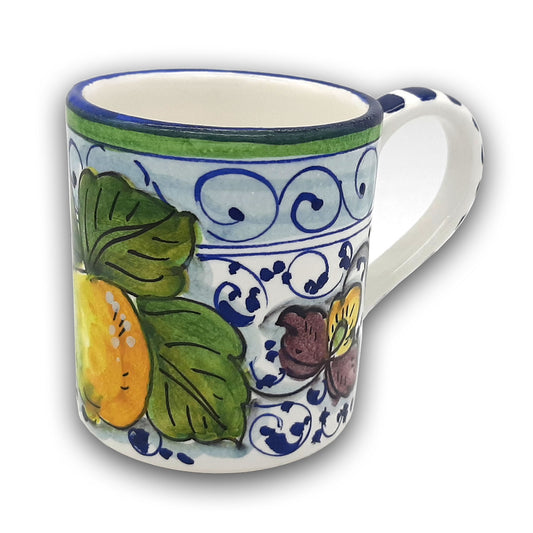 Elba Lemon Blue Curls Elba Mug